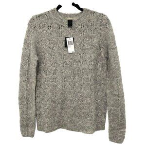 Magaschoni $298 Gray Mohair Blend Sweater Size Small NWT
